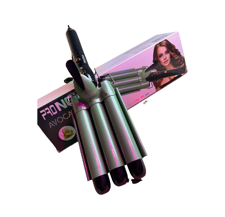 Rizador Profesional 3 Tubos Aguacate